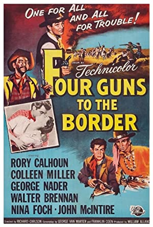 Four Guns to the Border (1954) starring Rory Calhoun on DVD on DVD